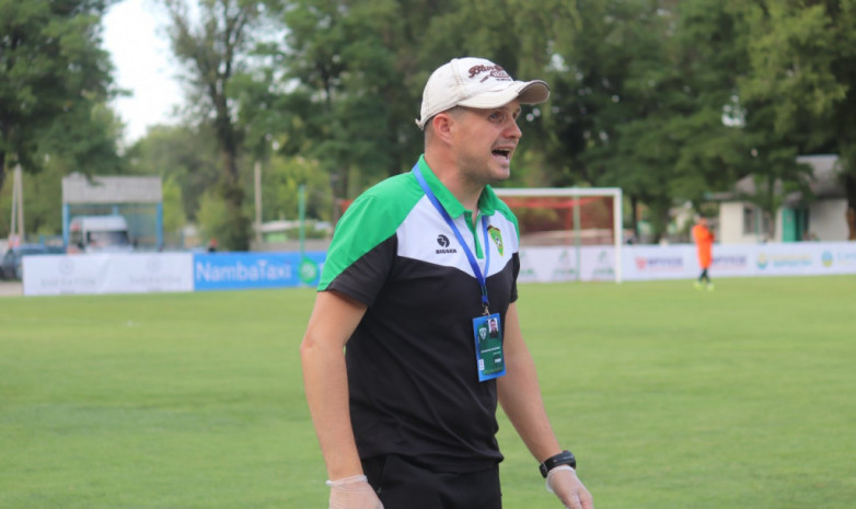 Тренер «Кара-Балты» о матче с «Каганатом»: Нам не хватает опытных футболистов