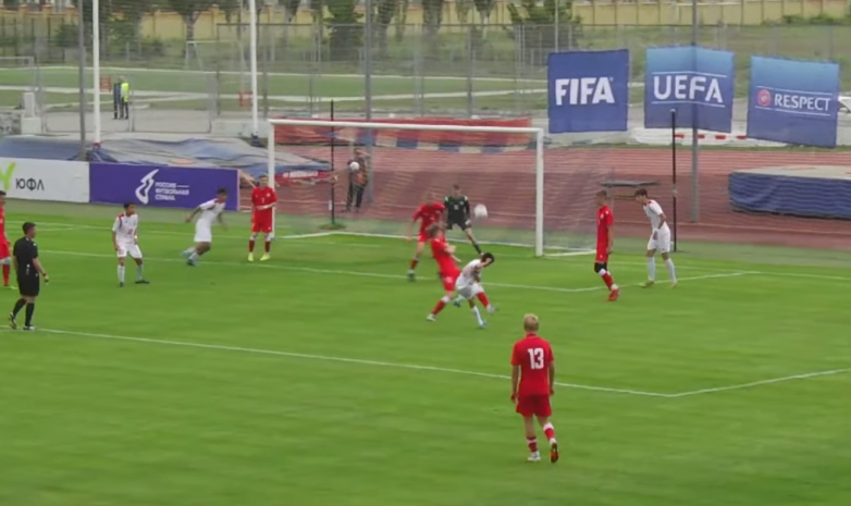 Кубок Развития УЕФА U-16: Шикарный гол Арлена Имерова в ворота Беларуси. ВИДЕО