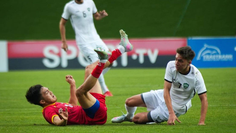 Сборная Кыргызстана U23 проиграла Узбекистану в товарищеском матче