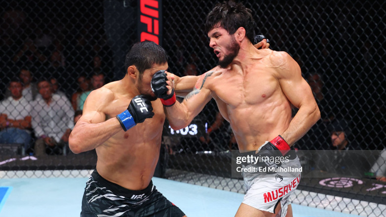 Полное видео боя Мыктыбек Оролбай уулу - Тофик Мусаев в UFC