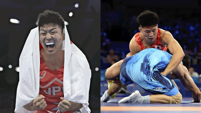 Олимпийские чемпионы Фумита и Кусака после тренировки подметают ковер. ВИДЕО