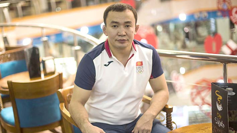 Канат Бегалиев посетил тренировку сборной Кыргызстана по греко-римской борьбе