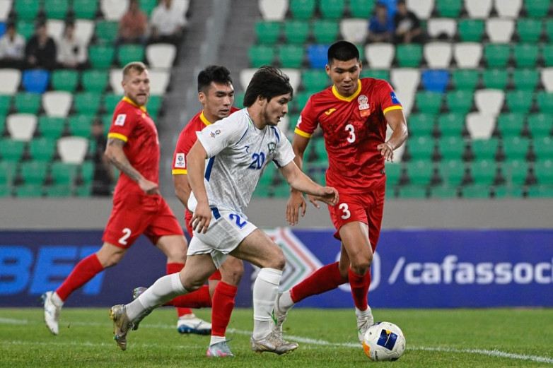 ФОТО - очередное поражение сборной Кыргызстана в матче с Узбекистаном