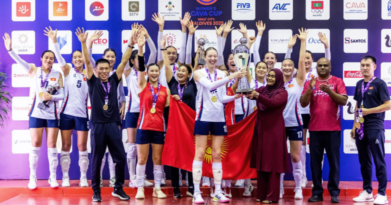 CAVA Cup: как волейболисток из Кыргызстана награждали золотыми медалями. ВИДЕО