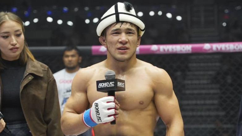 Как в Оше встретили непобежденного кыргыза, который выиграл чемпионский пояс Road FC. ВИДЕО