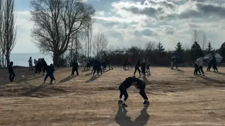 Сборы сборной Кыргызстана по греко-римской борьбе на Иссык-Куле. ВИДЕО