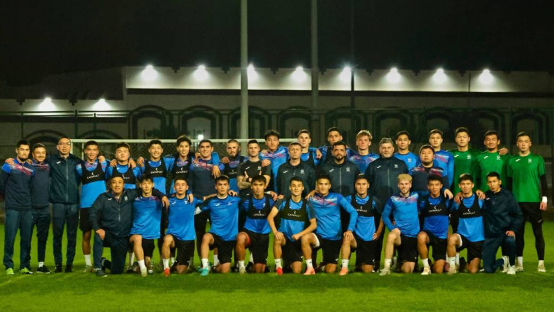Кубок Азии U23: сегодня Кыргызстан провел первую тренировку в ОАЭ. ФОТО