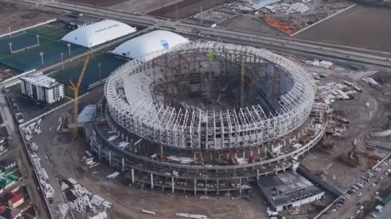 Как выглядит новый стадион в Бишкеке прямой сейчас? ВИДЕО