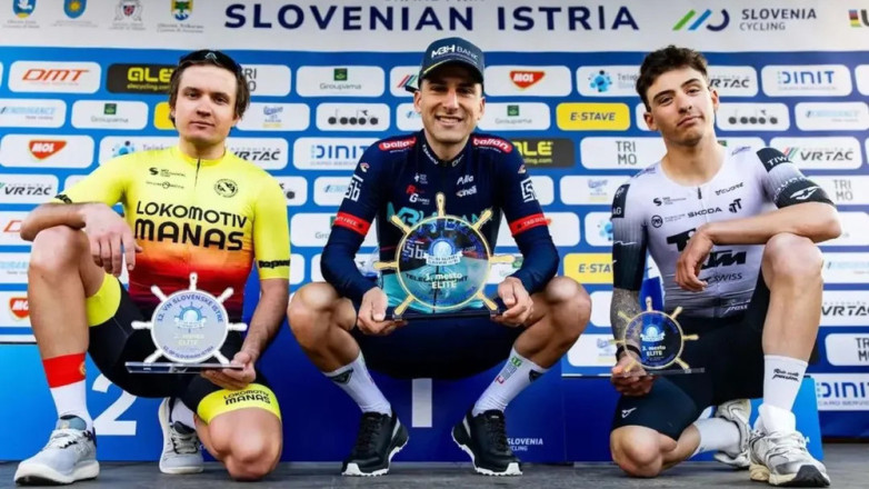 Велокоманда «Локомотив Манас» завоевала серебро в гонке в Словении