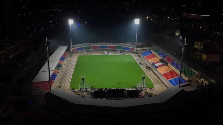 Стадион в Оше с высоты птичьего полета. ВИДЕО