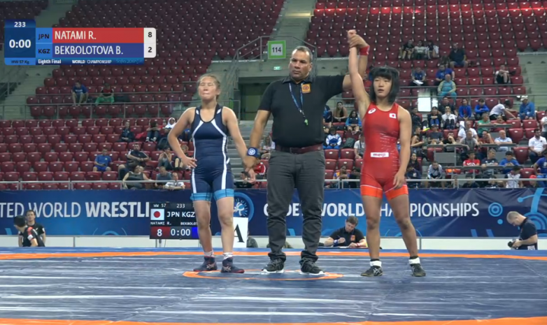 Юношеский чемпионат мира: Бурулсун Бекболотова проиграла в 1/8 финала