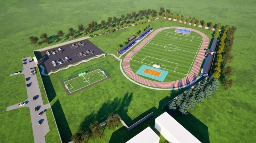В Кыргызстане планируют провести реконструкцию еще одного стадиона. Эскиз