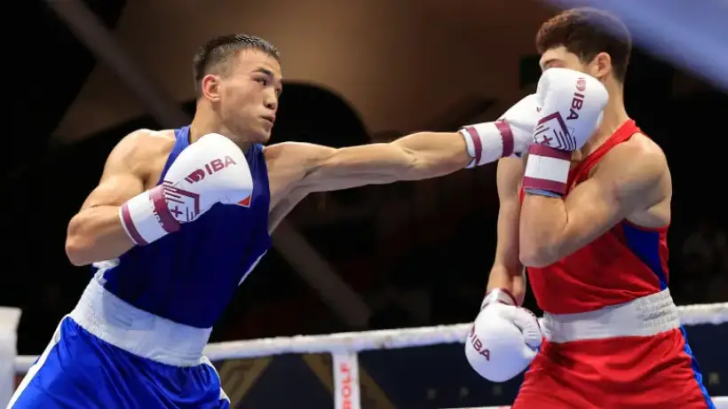 Полное видео боя Ихтияр Нишонова (KGZ) - Аблайхан Жуссупов (KAZ) в полуфинале чемпионата мира по боксу