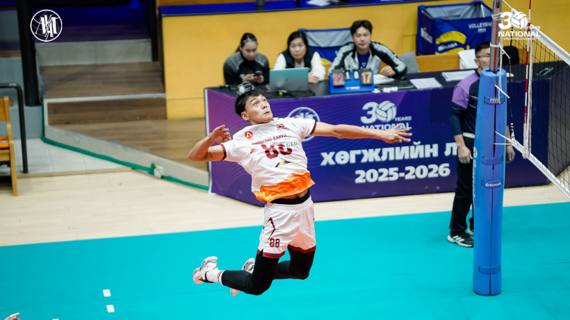 Еще один суперматч кыргызстанца в чемпионате Монголии по волейболу