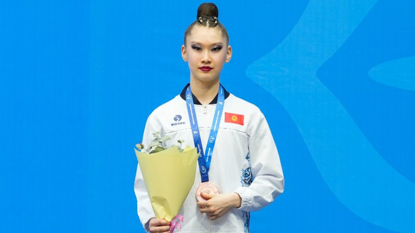 Кыргызстан взял медаль на домашнем чемпионате Азии по художественной гимнастике