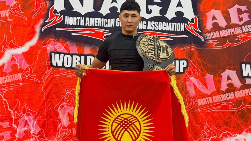 Кыргызстанец выиграл чемпионский пояс на чемпионате мира по грэпплингу в США